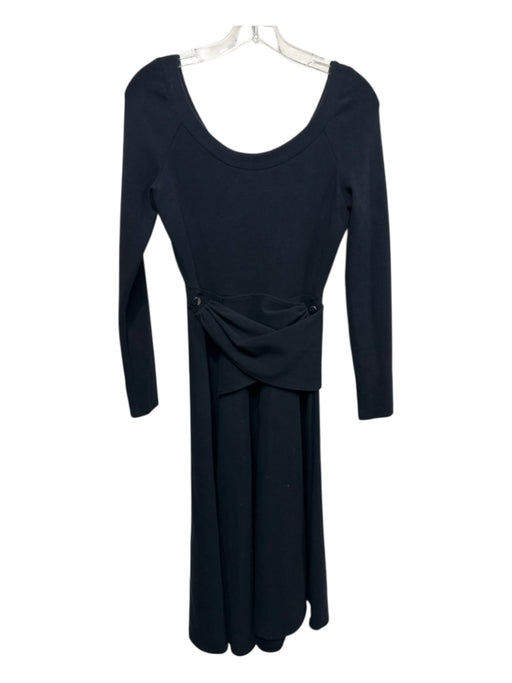 3.1 Phillip Lim Size XS Black Cotton & Polyamide Long Sleeve Stretch Dress Black / XS