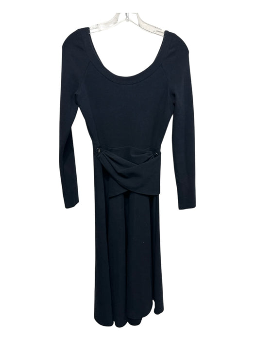 3.1 Phillip Lim Size XS Black Cotton & Polyamide Long Sleeve Stretch Dress Black / XS