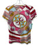 Tory Burch Size XXS White, Pink, Multi Cotton All Over Print T Shirt Logo Top White, Pink, Multi / XXS