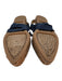 J Crew Shoe Size 9 Navy Blue Canvas Espadrille Ankle Tie Pointed Toe Flats Navy Blue / 9