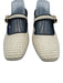 Sam Edelman Shoe Size 9 Cream Beige & Black textile upper Woven Mary Jane Flats Cream Beige & Black / 9