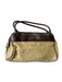 Furla Beige & Brown Wool & leather Zip Close 2 handles Feet Bag Beige & Brown / M