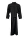 Kal Rieman Size XS Black Cotton Blend Button Front 3/4 Sleeve Maxi Dress Black / XS