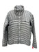 The North Face Size L Light Gray Nylon Goose Down High Neck Zip Front Jacket Light Gray / L