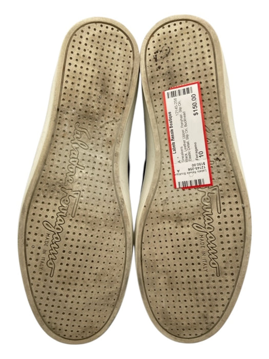 Ferragamo Shoe Size 10 Black Leather Upper Ponyhair Slip On Slip On Sneakers Black / 10