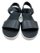 Vince Shoe Size 10 Black & White Leather Ankle Strap Open Toe Sandals Black & White / 10