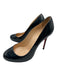 Christian Louboutin Shoe Size 40.5 Black Patent Almond Toe Closed Heel Pumps Black / 40.5