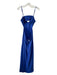 A.L.C. Size 6 Royal Blue Polyester Spaghetti Strap Cut Out Maxi Dress Royal Blue / 6