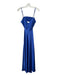 A.L.C. Size 6 Royal Blue Polyester Spaghetti Strap Cut Out Maxi Dress Royal Blue / 6