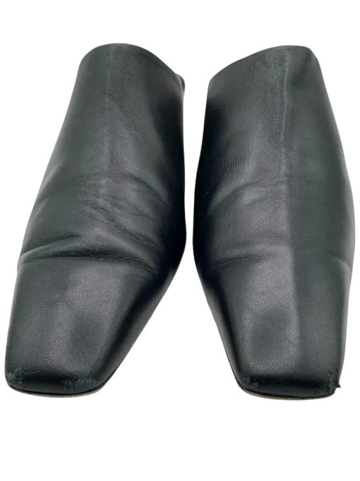 All Tomorrow's Parties Shoe Size 37 Black Leather Pointed Square Toe Mules Black / 37