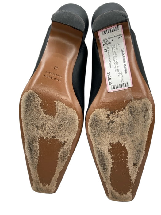 All Tomorrow's Parties Shoe Size 37 Black Leather Pointed Square Toe Mules Black / 37