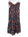 Ulla Johnson Size Medium Teal, Pink, Orange Cotton Blend Strapless Floral Dress Teal, Pink, Orange / Medium