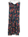 Ulla Johnson Size Medium Teal, Pink, Orange Cotton Blend Strapless Floral Dress Teal, Pink, Orange / Medium