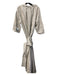 Danielle Rollins Size One Size Oatmeal Linen Button Down Side Slit Dress Oatmeal / One Size