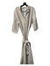 Danielle Rollins Size One Size Oatmeal Linen Button Down Side Slit Dress Oatmeal / One Size