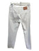 Levis Size 25 White Cotton Denim Straight Cut Distressed Mid Rise Jeans White / 25