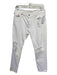 Levis Size 25 White Cotton Denim Straight Cut Distressed Mid Rise Jeans White / 25