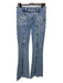 Retrofete Size 27 Light Wash Cotton Denim Button Front Gold Hardware Slit Jeans Light Wash / 27