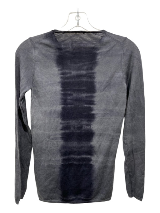 Prada Size 40 Gray & Black Missing Fabric Tag Tye Dye Knit Long Sleeve Sweater Gray & Black / 40