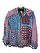 Johnny Was Size XL Blue & Multi Silk Blend Abstract & Animal Reversible Jacket Blue & Multi / XL