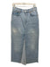Reformation Size 27 Light Wash Cotton Denim Zip & Button 5 Pocket Maxi Skirt Light Wash / 27