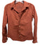 Frank & Eileen Size S Brick Red Cotton Long Sleeve Patch Pocket Wrinkled Top Brick Red / S