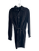 Hudson Size Est S Black Lyocell Long Sleeve Button Front Tie Waist Dress Black / Est S