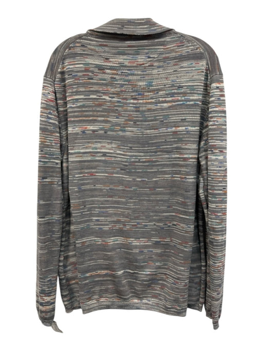Missoni Size Est L Gray & Multi-Color Cotton All Over Print Men's Sweater Gray & Multi-Color / Est L