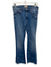 Mother Size 27 Medium Wash Cotton Denim High Waist Frayed Hem Cropped Jeans Medium Wash / 27
