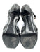 Yves Saint Laurent Shoe Size 37.5 Black Patent Leather Platform Sandals Black / 37.5