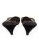 Zara Shoe Size 37 Chocolate Brown PVC Wooden Heel Open Toe Mule Wedge Sandals Chocolate Brown / 37