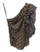 Isabel Marant Etoile Size 38 Brown, Pink, Blue Cotton Long puff sleeve Top Brown, Pink, Blue / 38