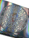 Balmain Iridescent Silver Patent Leather Studded Logo Chain Strap Clutch Bag Iridescent Silver / Small