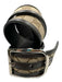 Gucci Brown & Beige Leather & Canvas Silver Buckle Guccissima Belts Brown & Beige / 90/36"