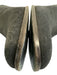 Chanel Shoe Size 37 Dark Gray Leather Suede Round Toe Interlocking CC Boots Dark Gray / 37