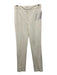 Alice + Olivia Classics Size 2 Cream White Viscose & Nylon Zip Fly Trouser Pants Cream White / 2
