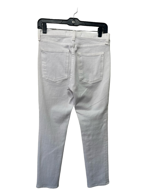 Veronica Beard Size 25 White Cotton Cropped Jeans White / 25