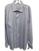 Zegna Size 18 Purple & White Cotton Grid Button Up Men's Long Sleeve Shirt Purple & White / 18