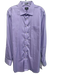 Neiman Marcus Size 17.5 Purple Cotton Solid Front Pocket Men's Long Sleeve Shirt Purple / 17.5