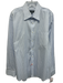 Nicole Miller Size XL Blue & White Cotton Striped Button Up Long Sleeve Shirt Blue & White / XL