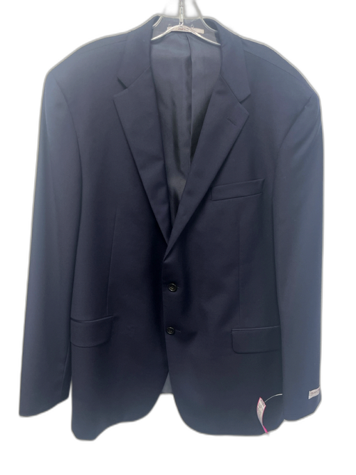 Hickey Freeman Navy Wool Solid 2 Button Men's Blazer Navy / 48R