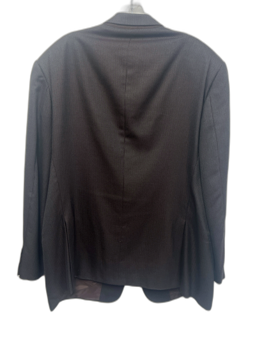 Armani Black Wool Blend Micro 2 Button Men's Blazer Black / 48R