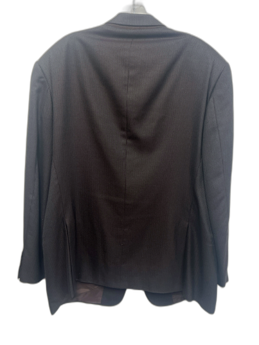 Armani Black Wool Blend Micro 2 Button Men's Blazer Black / 48R