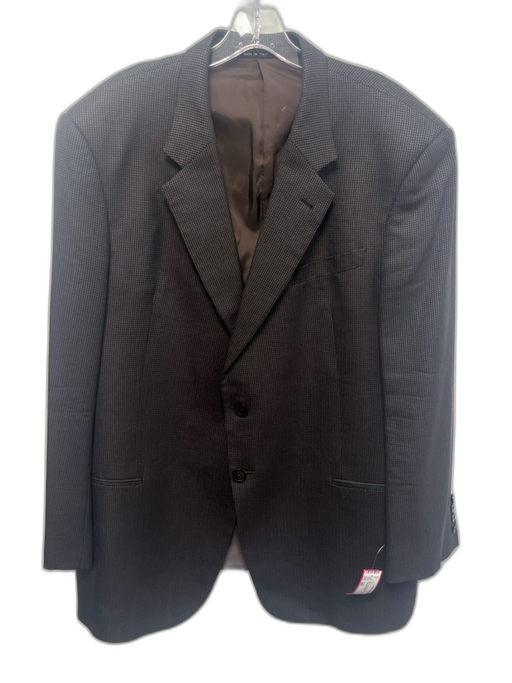Armani Black Wool Blend Micro 2 Button Men's Blazer Black / 48R