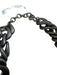 Lafayette 148 Gunmetal & Silver Metal & Acetate Matte Lobster Clasp Necklace Gunmetal & Silver