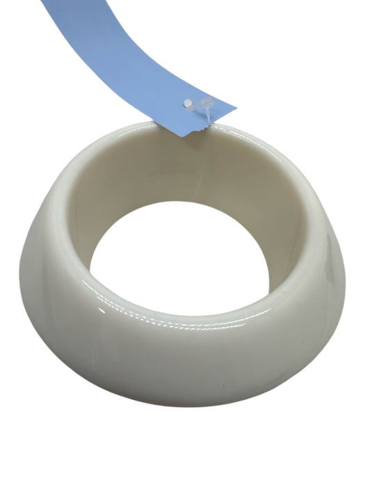 Lafayette 148 Cream Resin Faceted Statement Bangle Bracelet Cream