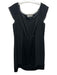 Teri Jon Size 14 Black Triacetate Blend Chiffon Detail Bow Knee Length Dress Black / 14