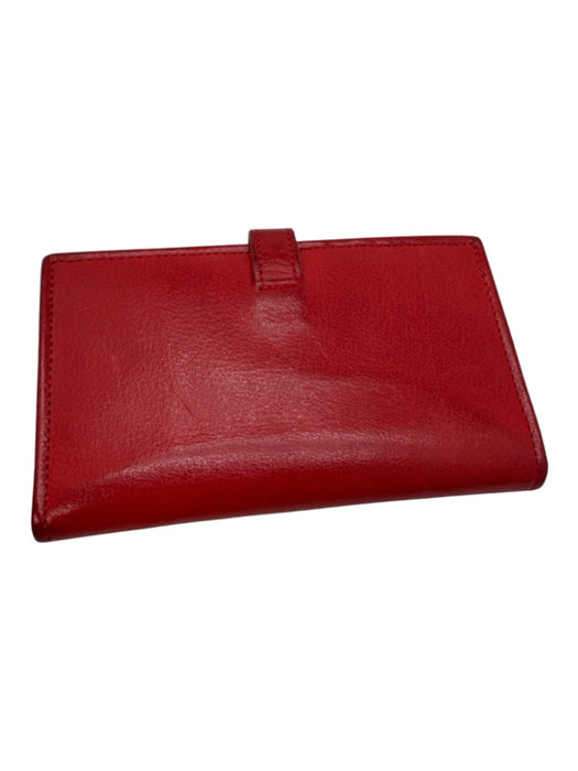 Coach Red Leather Cardholder Wallets Red