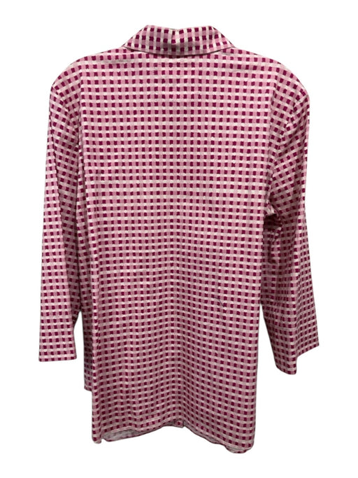 Lafayette 148 Size L White Cotton Lace Panels Long Balloon Sleeve Button Up Top White / L