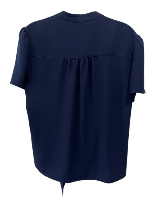 Lafayette 148 Size L Blue, Brown & Cream Silk Geometric Print Sleeveless Top Blue, Brown & Cream / L